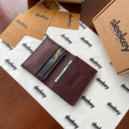 PocketPro - Burgundy Pebbled Leather