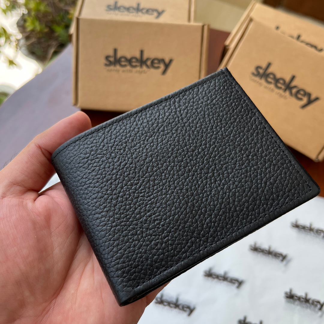 Sleekey FoldOne - Midnight Black Pebbled Leather