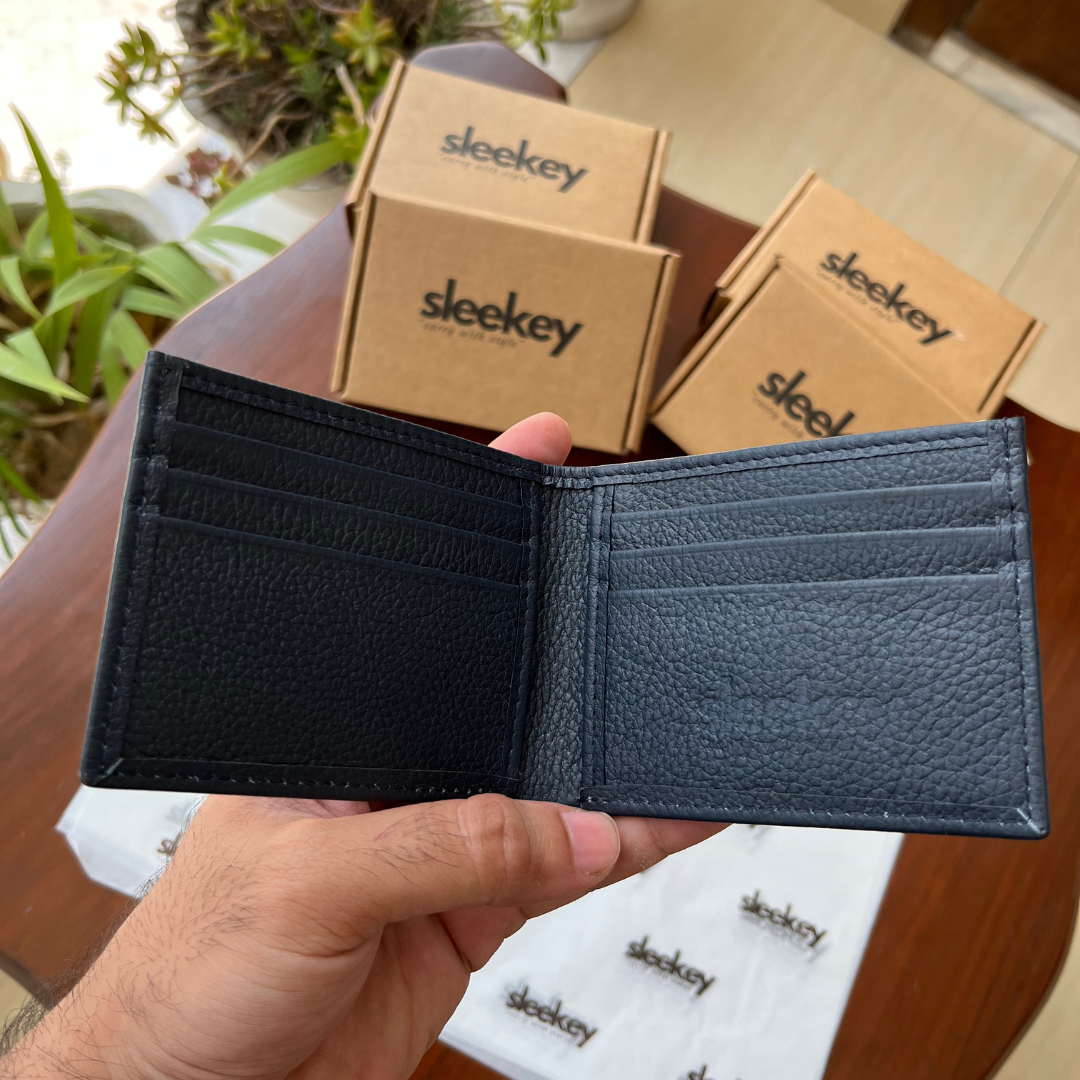 Sleekey FoldOne - Midnight Black Pebbled Leather