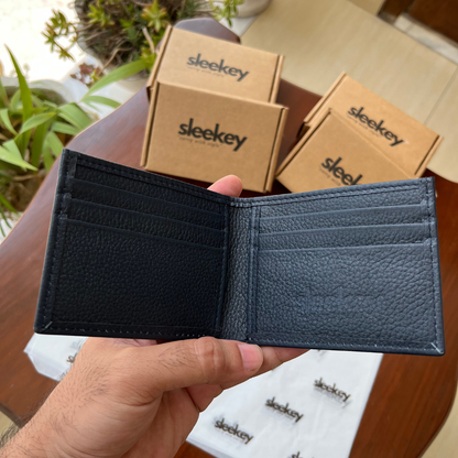 Sleekey FoldOne - Midnight Black Pebbled Leather