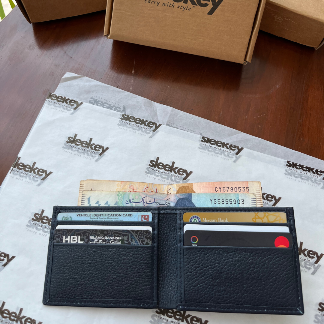 Sleekey FoldOne - Midnight Black Pebbled Leather