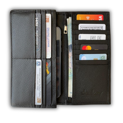 Sleekey - Classic Long Wallet - Midnight Black