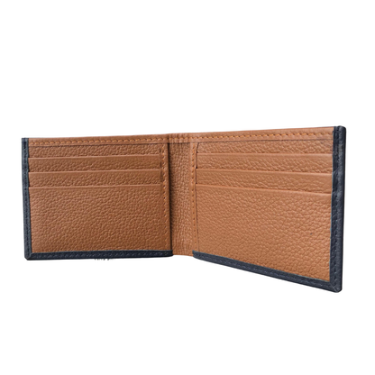 Sleekey FoldOne - Navy Blue & Sandstone Combo Pebbled Leather