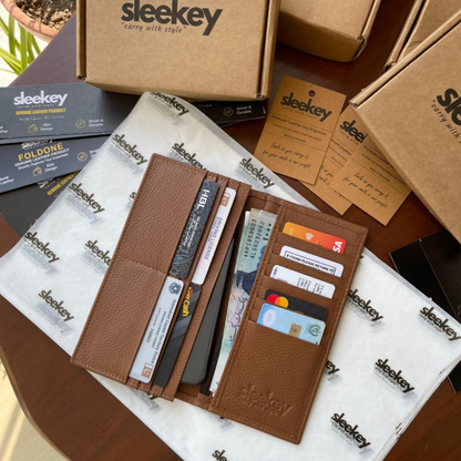 Sleekey - Classic Long Wallet - Sandstone