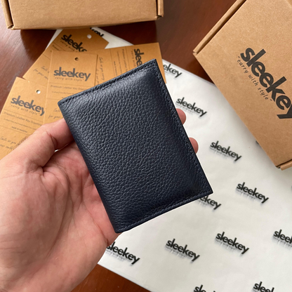 PocketPro - Navy Pebbeled Leather