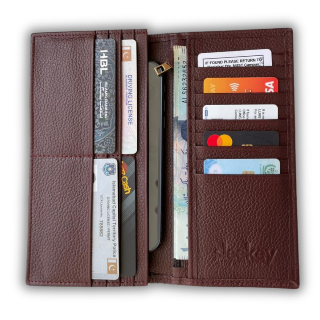 Sleekey - Classic Long Wallet - Burgundy