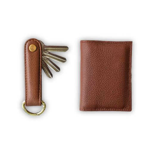Key & Pocket Organizer - Sandstone Pebbled Leather