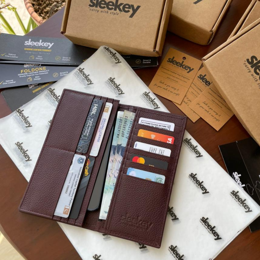 Sleekey - Classic Long Wallet - Burgundy