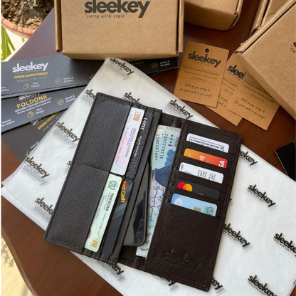 Sleekey - Classic Long Wallet - Chestnut