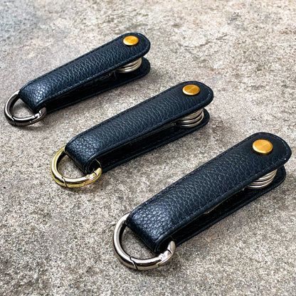 Midnight Black Pebbled Leather