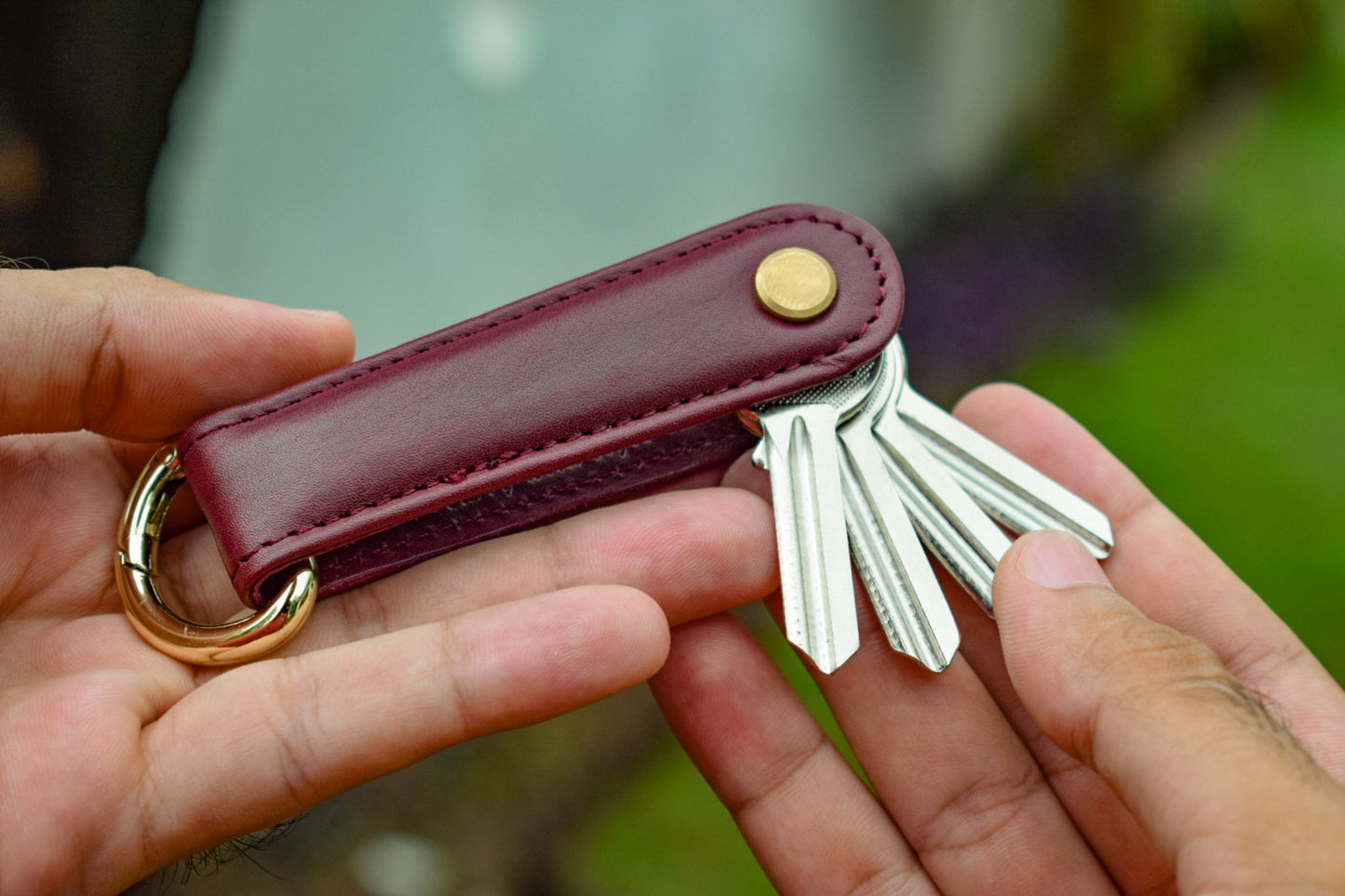 Burgundy Classic Leather