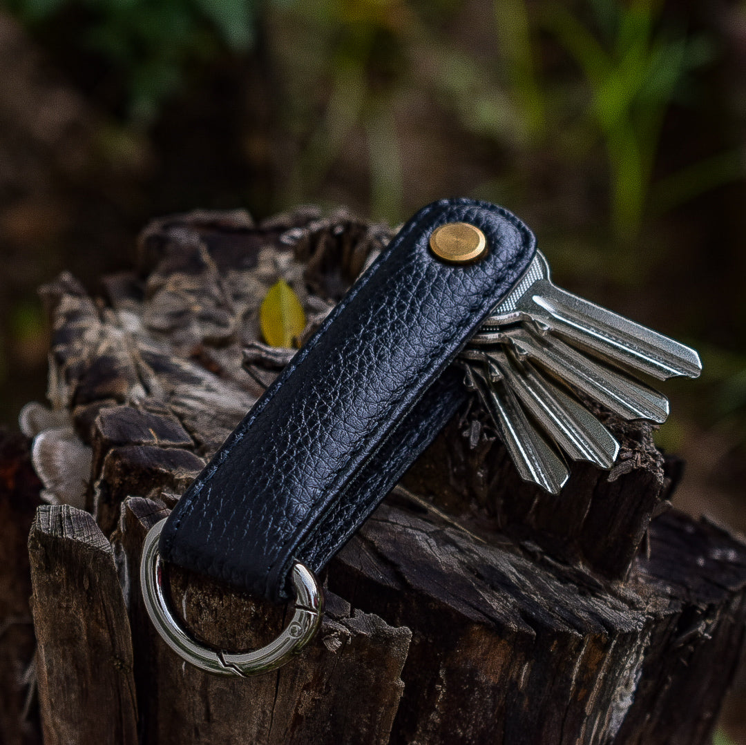 Midnight Black Pebbled Leather