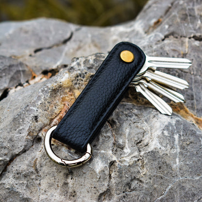 Midnight Black Pebbled Leather