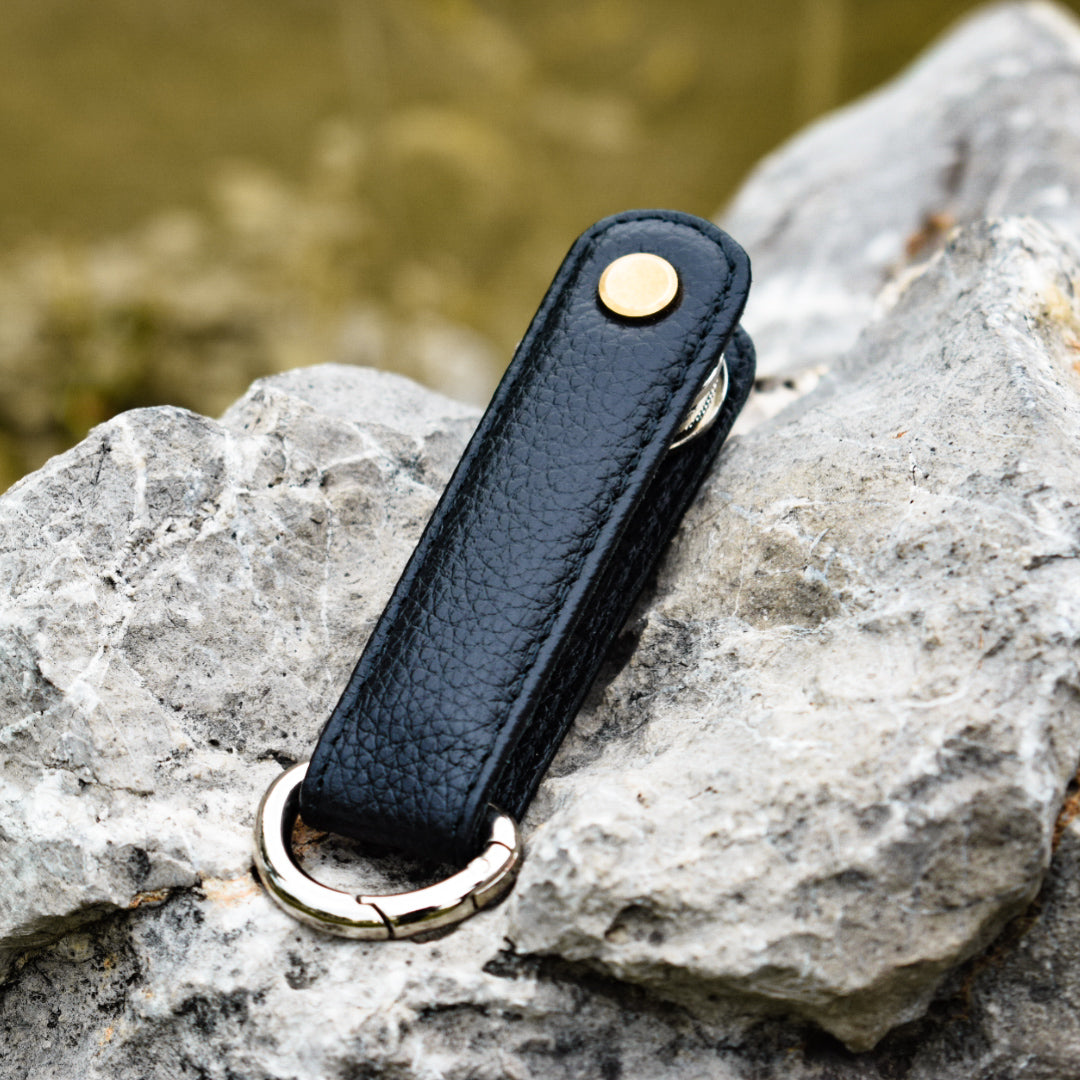 Midnight Black Pebbled Leather