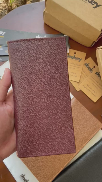 Sleekey - Classic Long Wallet - Burgundy
